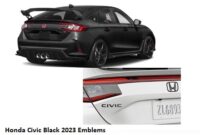Honda Civic Black 2023 Emblems Unveiling the Sleek Elegance