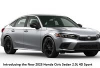 Introducing the New 2023 Honda Civic Sedan 2.0L 4D Sport