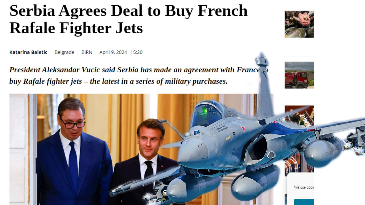 French Rafale fighter jet successfully purchased by Serbia